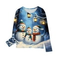 thumbnail image 5 of Boys and Girls Christmas Shirts Christmas Shirt for Girls Boy Christmas Tops Girls Long Sleeve Prints Shirts Christmas Crewnecks Tops Dressy Casual Blouses Clothes, 5 of 6