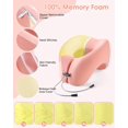 thumbnail image 3 of 2-in-1 Travel Pillow, U-Shape Neck & Head Support Pillow, Napping Pillow Relax Arms, Ergonomic Memory Foam Neck Pillow for Airplane, Car, Train, Bus and Home Use, 3 of 7