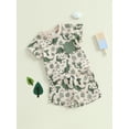 thumbnail image 5 of Baby Toddler Boy Dinosaur Outfit 3 6 12 18 24 Months 2T 3T 4T Short Sleeve T-shirt Elastic Waist Shorts 2 Pcs Summer Clothing Set, 5 of 9