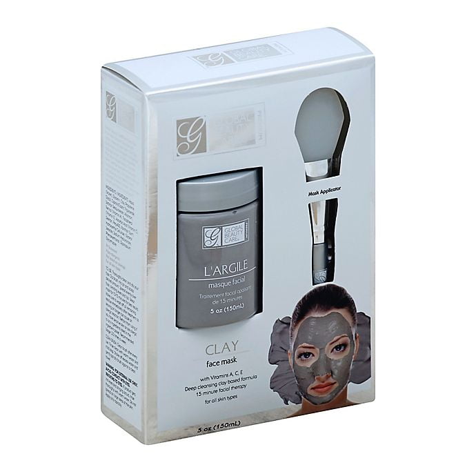 Global Beauty Care 5 Oz Premium Clay Gel Face Mask With Applicator Walmart Com Walmart Com