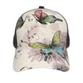 thumbnail image 3 of Disketp Flying Butterflies-1 Print Trucker Hat Men Women - Mesh Baseball SnapBack Cap, 3 of 7