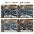 thumbnail image 7 of ODIKA 8'x10' Washable Area Rug Durable, Non-Slip Contrasting Fields Symmetrical Geometric Crisp Border Abstract Motifs for Living Room, Under Sectional, Family, 7 of 7