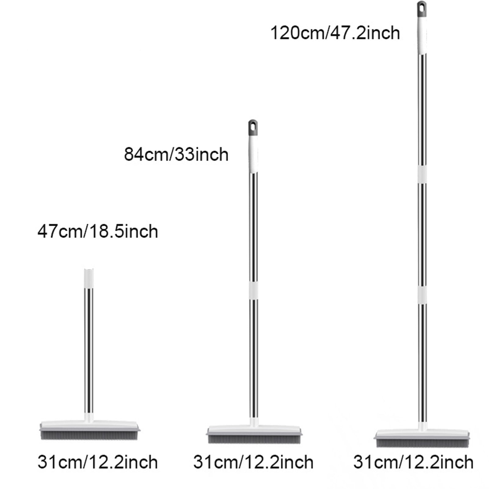 Long Handle Pet Hair Carpet Sweeper and Floor Scraper Brush Removes Dog and Cat Fur From Carpets and Hard Floors No Electricity Needed Ergonomic Design for Spring Shedding Cleanup