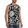 thumbnail image 2 of Balery Metallic Gears Camisetas sin mangas para hombre, absorbe la humedad y protege contra el mal olor.-XX-Large, 2 of 7