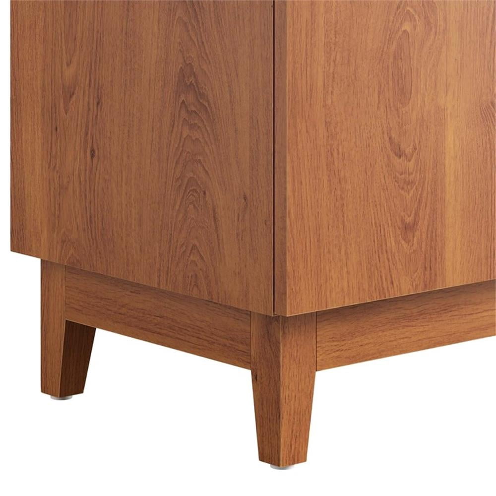 Modway Miles 24" Wood Bathroom Vanity Cabinet with Tapered Legs in Walnut
