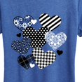 thumbnail image 3 of Instant Message - Patterned Hearts Short Sleeve Graphic T-Shirt, 3 of 6