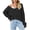 Black, variant on Lovskoo Sweaters for Women Casual Loose Long Sleeve Knitting Round Neck Sweater Blouse Tops Pink