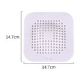 thumbnail image 3 of CSSJKYJ 1 Pack Square Drain Cover for Shower 5.8-inch TPR Drain Hair Catcher Raised Design Silicone Plug for Bathroom and Kitchen Filter Shower Drain Protection Strainer Stopper with Suction Cups, 3 of 8