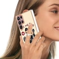 thumbnail image 5 of Funda para Samsung Galaxy S22 Ultra 5G con galvanoplastia de doble cara IMD y soporte para anillo (sonrisa), 5 of 5