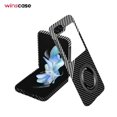 thumbnail image 2 of Samsung Galaxy Z Flip Series | Rotating Magnetic Ring Carbon Fiber Mobile Phone,iPhone 16 Plus, 2 of 7