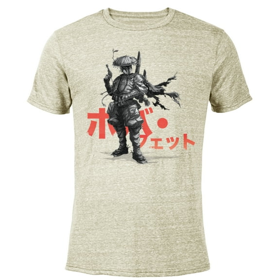 Star Wars: Visions The Duel Bounty Hunter - Short Sleeve Blended T-Shirt for Adults – Customized-Yellow