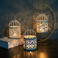 thumbnail image 5 of PEACNNG New Home Decor Hanging Lantern Candle Holder Wrought iron bird cage decoration on the wall candle candlestick crafts candle holder lighting Decorations, 5 of 5
