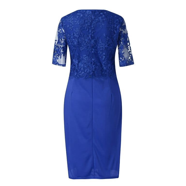 Midi Plus Dress Ladies Sleeve Women Lace Dress Size Evening Short Party Women s Dress Formal Gowns for Women Party Dress Size 14 Women Walmart