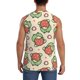 thumbnail image 4 of Balery Frog Hold Strawberry Camisetas sin mangas para hombre, absorbe la humedad y protege contra el mal olor.-Small, 4 of 7