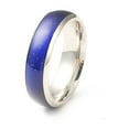 thumbnail image 3 of 10pc Non-Mood Ring Temperature Change Color Emotion Feeling 201 Stainless Steel Plain Band Ring for Women Stainless Steel Color Inner Diameter: 17mm, 3 of 3
