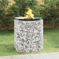 thumbnail image 1 of vidaXL Gabion Fire Pit Ø 100 cm Galvanised Iron, 1 of 3