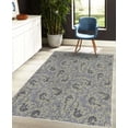 thumbnail image 4 of Paisley Decorative Rug, Modern Mosaic Like Circled Design with Teardrop Shaped Art Illustration, Quality Carpet for Bedroom Dorm and Living Room, 6 Sizes, Pale Lavender, by Ambesonne, 4 of 4