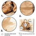 thumbnail image 3 of Designart "Elegance of Vintage Brown Fashion Handbag" Fashion Framed Wall Art - Glam Brown Fashion Bag Entryway Framed Wall Art, 3 of 6