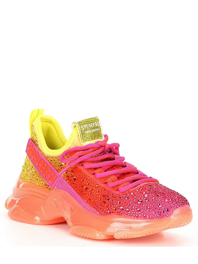 STEVE MADDEN MAXIMA-R Sneakers Fuschia Ombre - Walmart.com