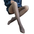 thumbnail image 1 of Qarigey Medias de mujer, mallas ligeras y cálidas, pantimedias lavables, calcetines, medias de terciopelo, medias de cintura alta amigables Medias Color de piel gris gris, felpa/espesar 320g, 1 of 6