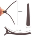 thumbnail image 2 of 12 PCS Hair Clips for Styling Sectioning, 3.1 Inch Matte Alligator Hair Clips Hair Barrettes No Crease Duck Billed Hair Clip, Hair Styling Accessories for Women Girls Coffee, 2 of 5
