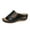 Black, variant on Women's Wedge Sandals Comfortable Soft Leather Platform Shoes Summer Outdoor Cross-Strap Slide Sandal Female Adult,Green