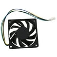 thumbnail image 2 of 3Pcs 70X70X15mm 12V 4 Pins PWM PC Computer Case CPU Cooler Cooling Fan Black, 2 of 4
