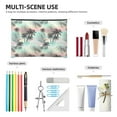 thumbnail image 4 of Hirioo Tropical Summer Palm for Paper Reusable Cosmetic Bag Zipper Encouragement Travel Pouch Toiletry Bag for Women Girls, 4 of 7