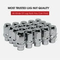 thumbnail image 2 of 20 ET Conical Bulge Long Lug Nuts 7/16"-20 with Center Washers 0.33" Shank 0.62" Dia 1.75" Length, 2 of 7