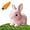 Pink1, variant on Ribili Bunnypal, Realistic Bunny Toy, Petsboro Bunny Pal, Easter Bunby - My Realistic Toys, Bunbi Realistic Stuffed Animal, Robot Rabbit for Kids, Handmade Plush Interactive Basket Stuffers (3PCS)