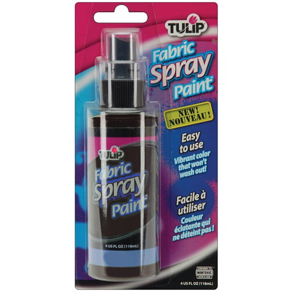 Tulip Fabric Spray Paint 4Oz-Asphalt