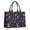 Mystical Halloween Pattern, variant on Large Capacity Tote Bag,Minimalist Halloween Ghost Pattern Handbag Fashion Luxury Tote Bag,15.7"x13"x 5.1" Inches,Laptop Compatible