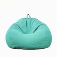 thumbnail image 1 of Large Small The color is as shown in the main picture 100*120cm Lazy Sofa Cover Chairs Without Filler Linen Cloth Lounger Seat Bean Bag Pouf Puff Couch Tatami Living Room, 1 of 4