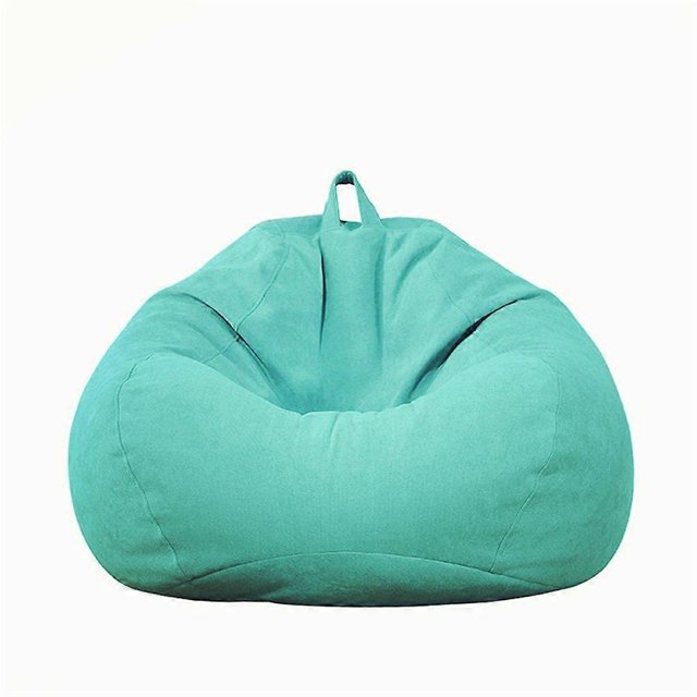 Large Small The color is as shown in the main picture 100*120cm Lazy Sofa Cover Chairs Without Filler Linen Cloth Lounger Seat Bean Bag Pouf Puff Couch Tatami Living Room