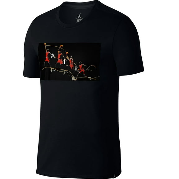 Jordan Dry Flight Photo Men's Shortsleeve T-Shirt Black/Red/White 878382-010