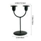 thumbnail image 3 of xihome Candelabro de hierro curvo de 2 brazos, centro de mesa para cenas romnticas y decoracin navideña., 3 of 8