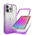 thumbnail image 7 of iPhone 13 Pro Case,Dteck Shockproof Rubber Bumper Hybrid PC Gradient Lightweight Slim Transparent Back Cover without Screen Protector For Apple iPhone 13 Pro 6.1-inch,Purple, 7 of 7