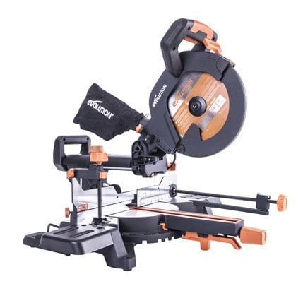 Evolution Power Tools 10-Inch Multi-material Compound Sliding Miter Saw,