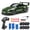 Green, variant on 1:24 4WD RC Drift Car, 2.4G Remote Control High-Speed Racing Sports Toy with LED Lights & Tire Roadblocks, 20KM/H Top Speed, Blue