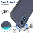 thumbnail image 2 of Defender Case for Motorola Moto G Play 4G 2024 6.5'' Heavy Duty 1 in 1 Design Rugged Full Body Dustproof Shockproof Bumper Non-Slip Protective Cover,Blue,For Moto G Play 4G 2024, 2 of 10