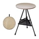 thumbnail image 2 of Mesa de picnic plegable para exteriores, redonda, portátil, con altura ajustable con bolsillo de malla, 2 of 9