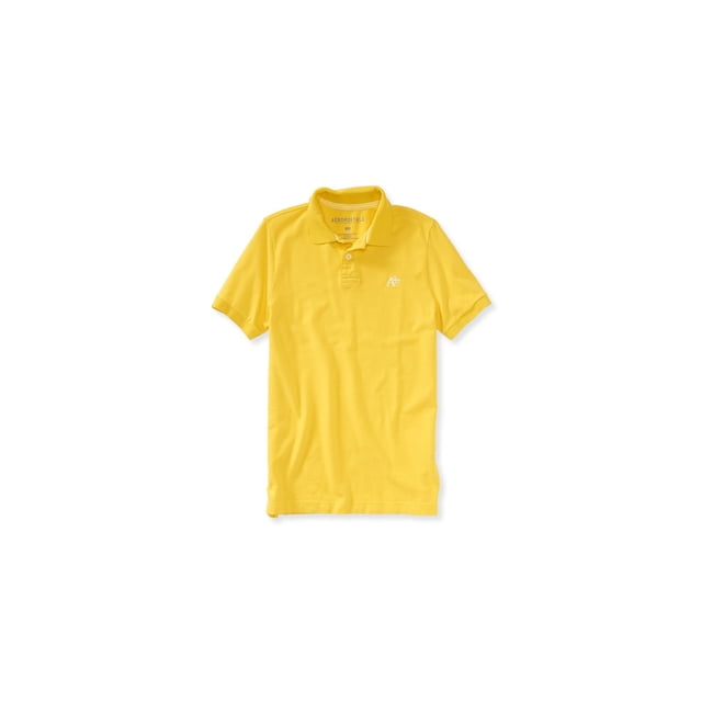 Aeropostale - Polo de rugby para hombre A87, color amarillo, grande Aeropostale polo, rugbi