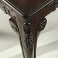 thumbnail image 2 of Roundhill Furniture Blush Traditional Ornate Detailing Dark Cherry Finish Wood End Table, 2 of 6
