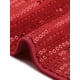 thumbnail image 5 of Top de lentejuelas INSPIRE CHIC para mujer, con mangas de campana 3/4, escote en V, metálico, brillante y con glitter, blusa de fiesta XS roja, 5 of 6