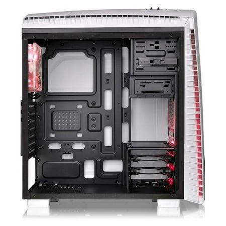 Thermaltake - Versa ATX Mid-Tower Case - Black/White