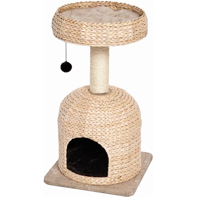 Cat Scratching Post Forte Huge Cat Scratching Post with Extra-Durable Sisal Wrap and Tan Giant Cat Post Model F-BR