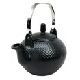 thumbnail image 2 of Atlantic Collectibles Imperial Spotted Texture Teapot With Stainless Steel Handle 28oz (Black), 2 of 4