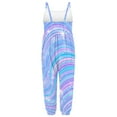 thumbnail image 3 of Vedolay Girls One Piece Summer Jumpsuit Sleeveless Crew Neck Print Romper,Multicolor 5-6 Years, 3 of 4