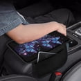 thumbnail image 4 of Yuyamidu Bling Butterfly Car Center Console Cover with Side Pockets Non-Slip Car Arm Rest Cover Pad Soft Auto Armrest Cover Vehicle Interior Accessory Fit for Most Vehicles, 4 of 7