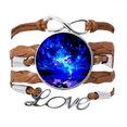 thumbnail image 1 of Gorgeous Crystal Sky Space Bracelet Chain Rope Ornament Wristband, 1 of 3